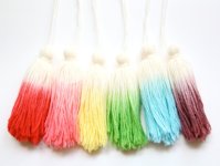 One Sheepish Girl Dip Dyed Tassels